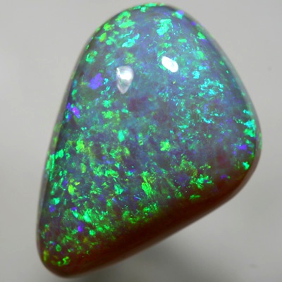 SOLID CRYSTAL OPAL Top quality. Floral harlequin pattern throughout, HUGE 21ct opal. SEE VIDEO